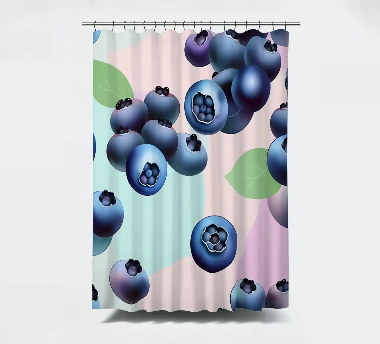 Blueberries_style_A_4 shower curtain by Pink- und LoveArt by LK