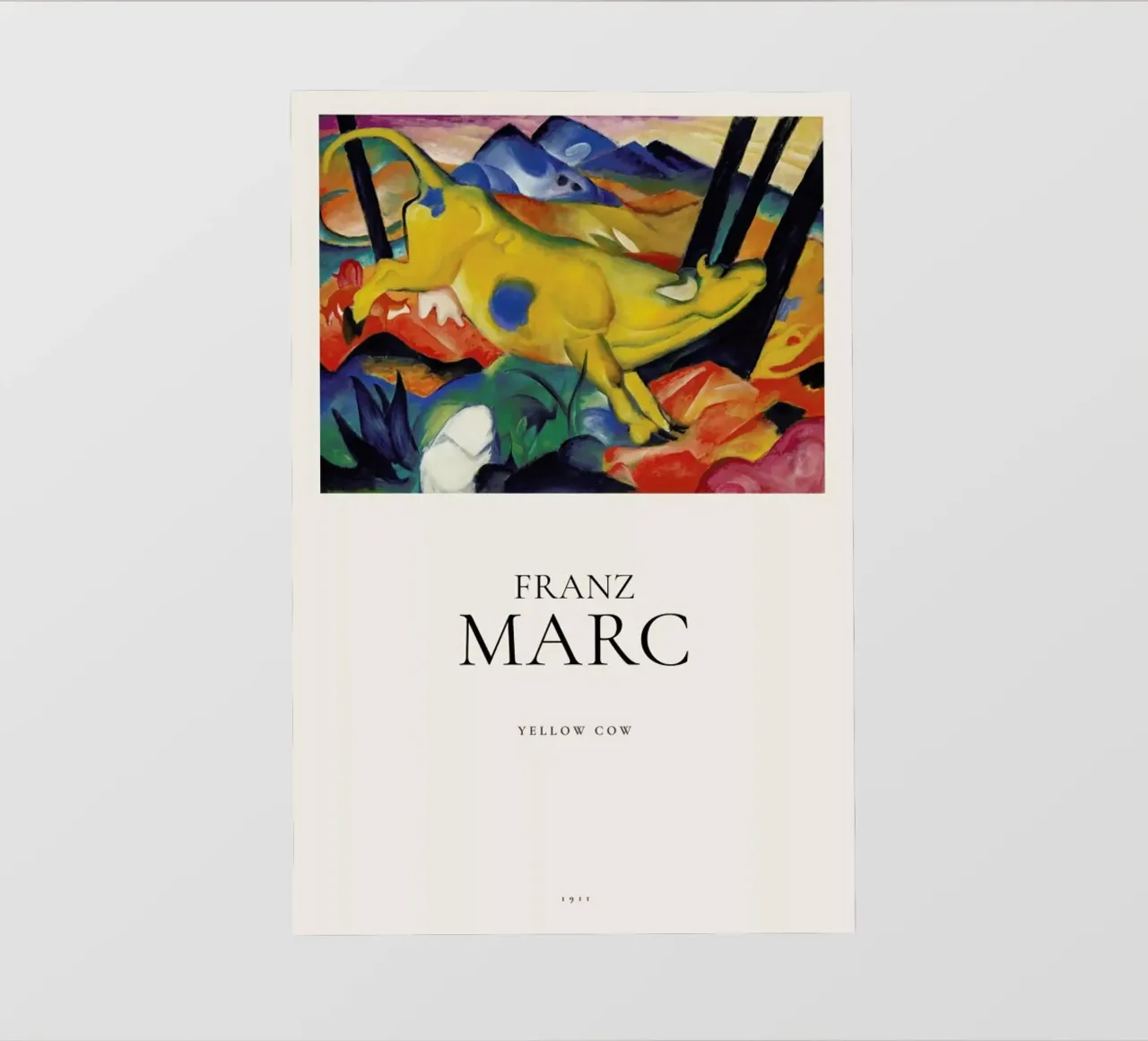 Franz Marc - Yellow Cow telo in pvc da ARTOTHEK