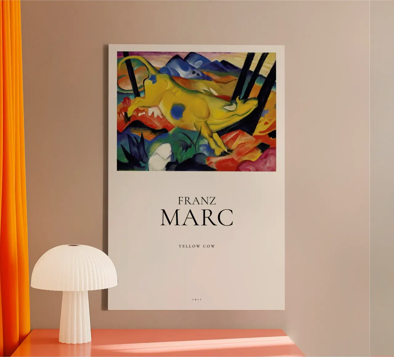 Franz Marc - Yellow Cow canvas by ARTOTHEK
