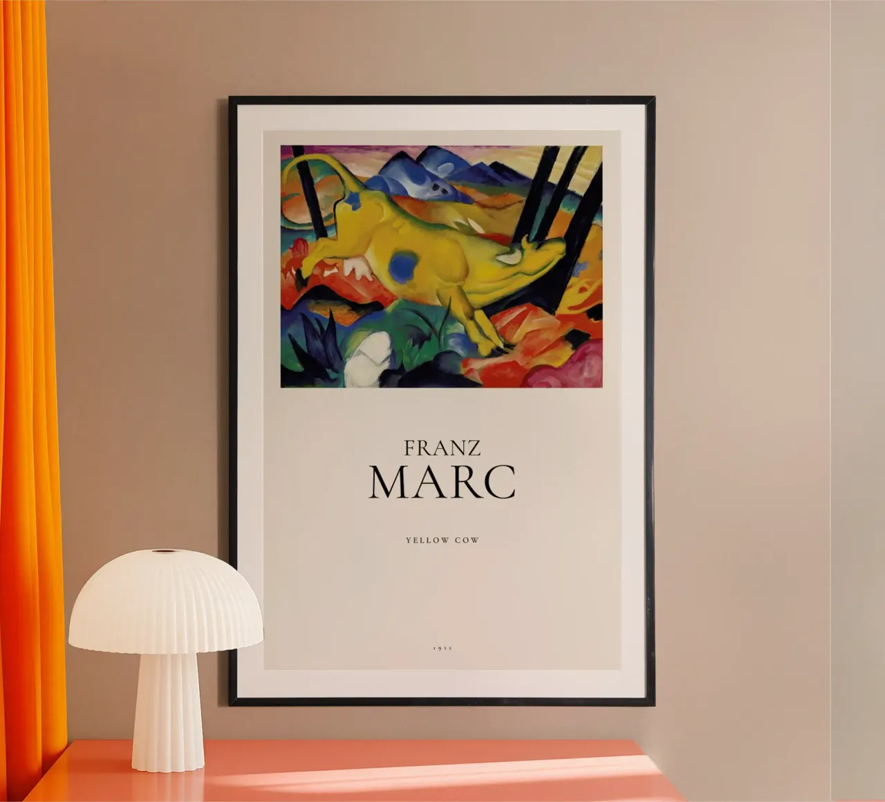 Franz Marc - Yellow Cow carta hahnemühle da ARTOTHEK