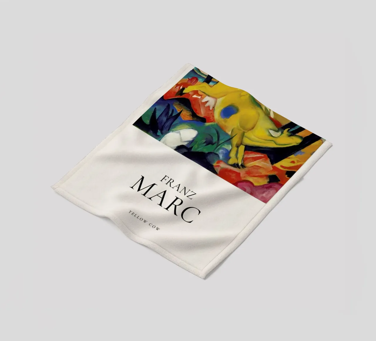 Franz Marc - Yellow Cow coperta in pile da ARTOTHEK
