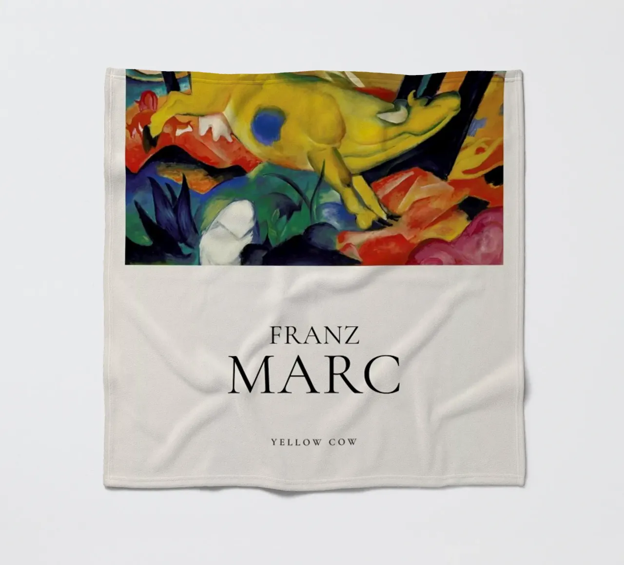 Franz Marc - Yellow Cow coperta in pile da ARTOTHEK