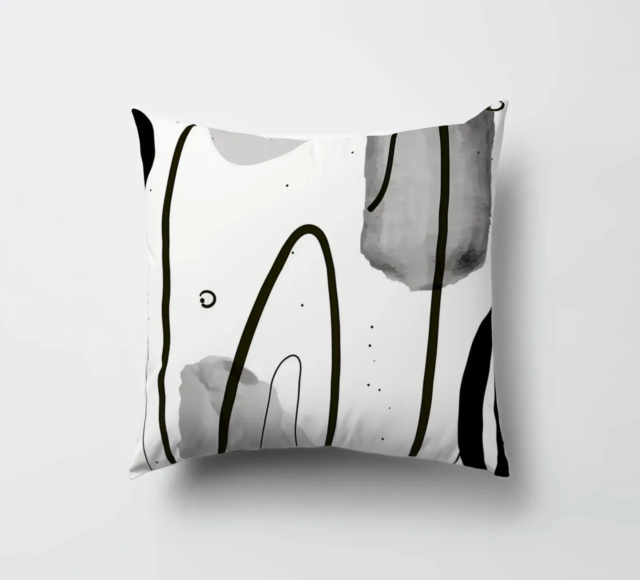 Acquerello astratto 022 cuscino da Aiden Garcia