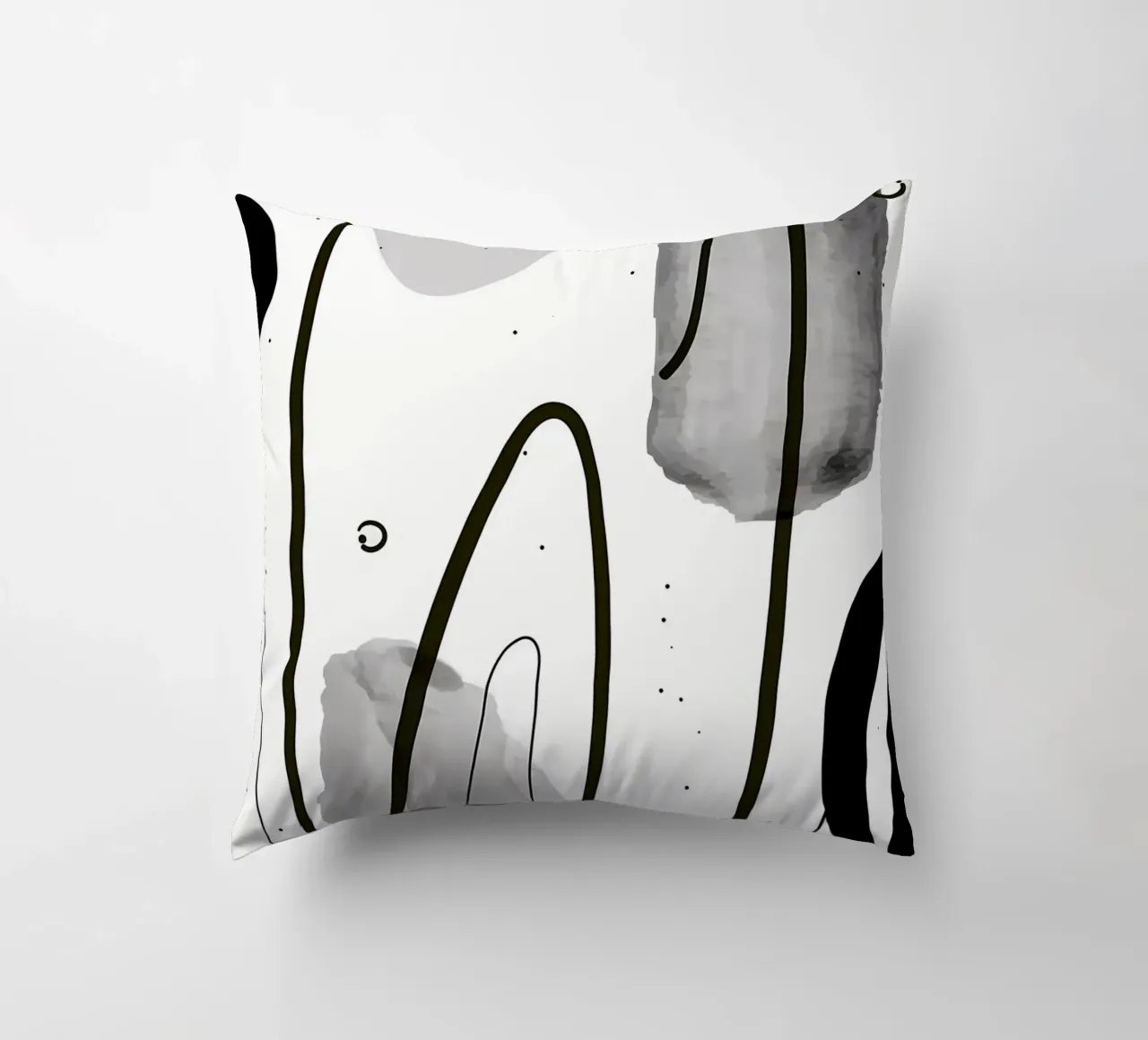 Acquerello astratto 022 cuscino da Aiden Garcia