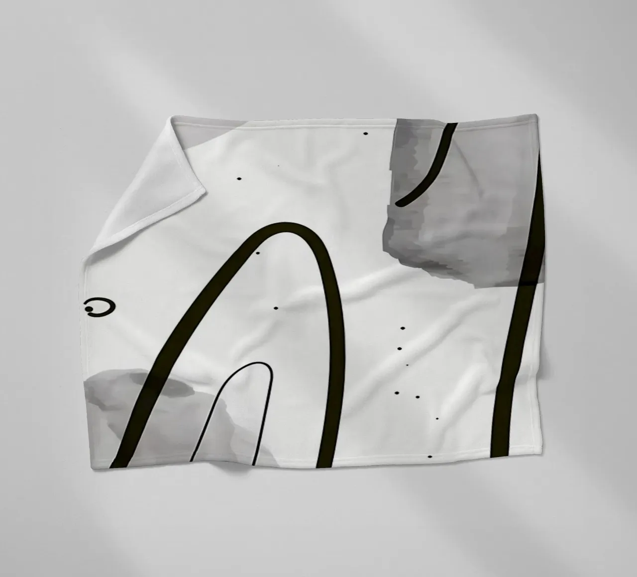 Acquerello astratto 022 coperta in pile da Aiden Garcia