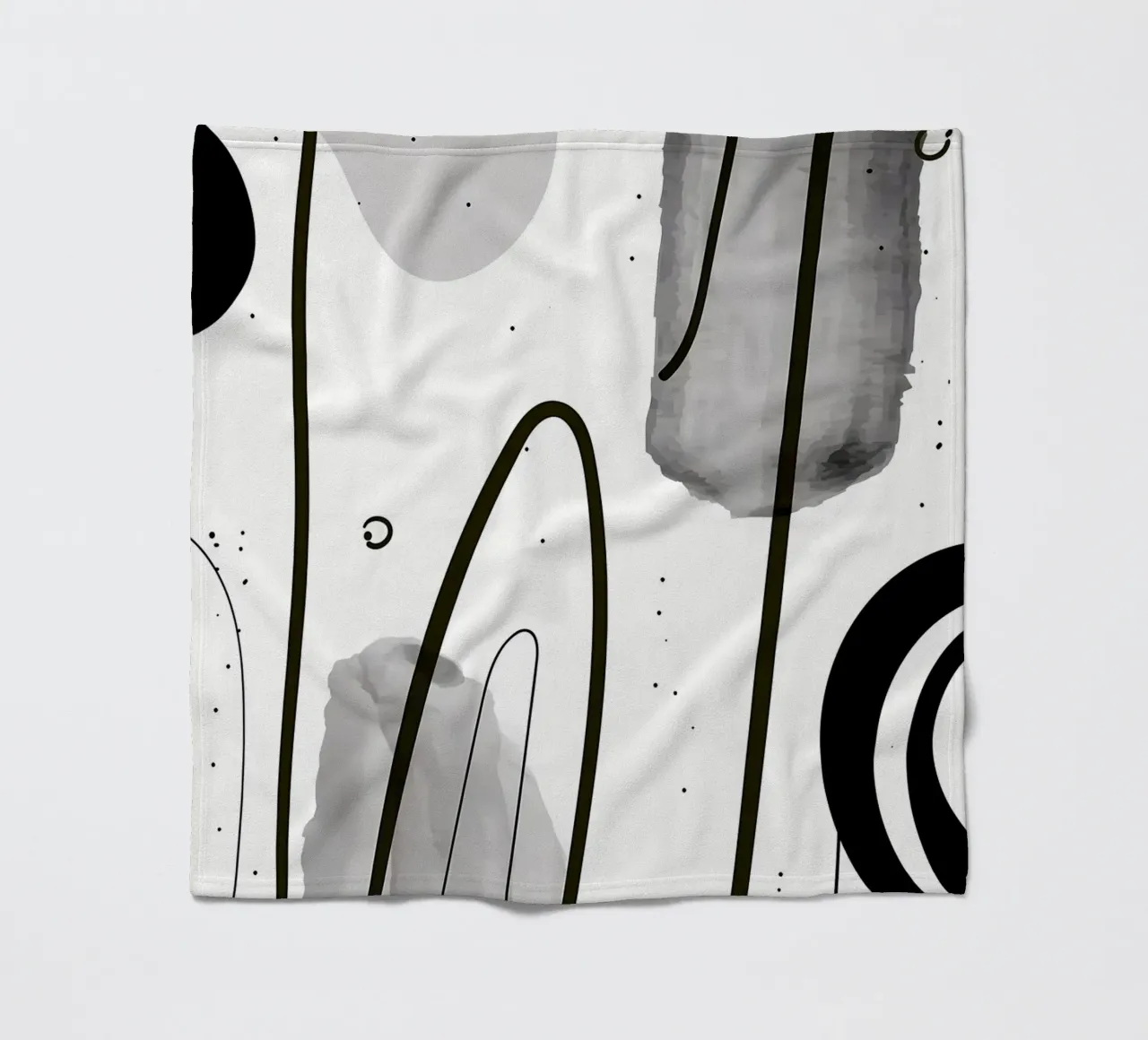 Acquerello astratto 022 coperta in pile da Aiden Garcia