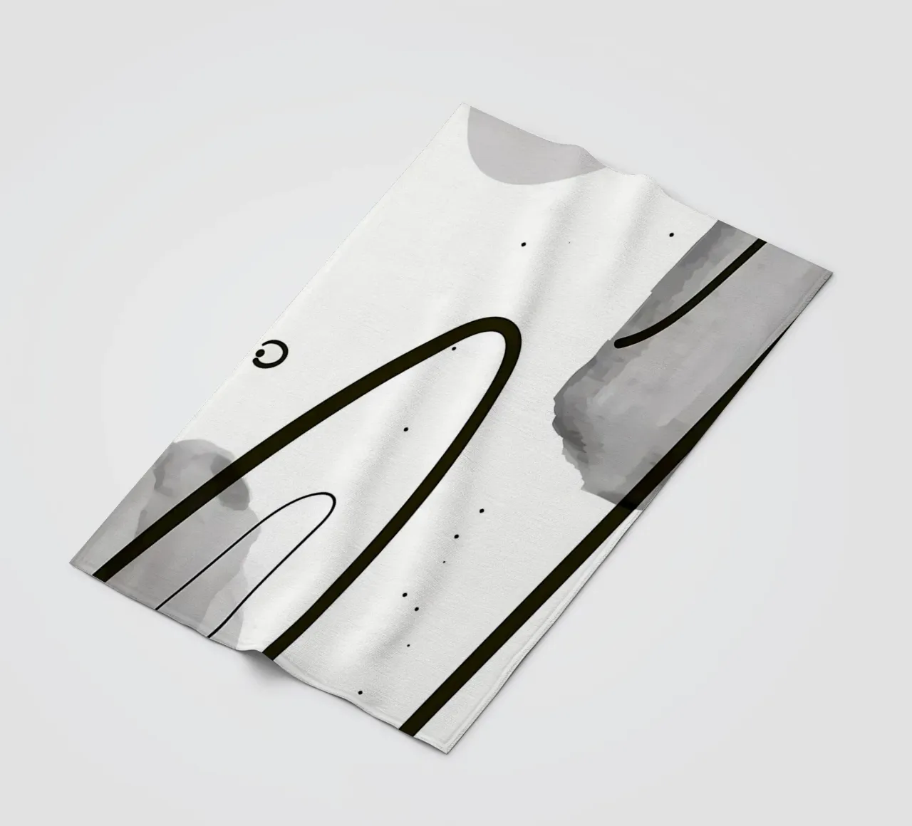 Acquerello astratto 022 coperta in pile da Aiden Garcia