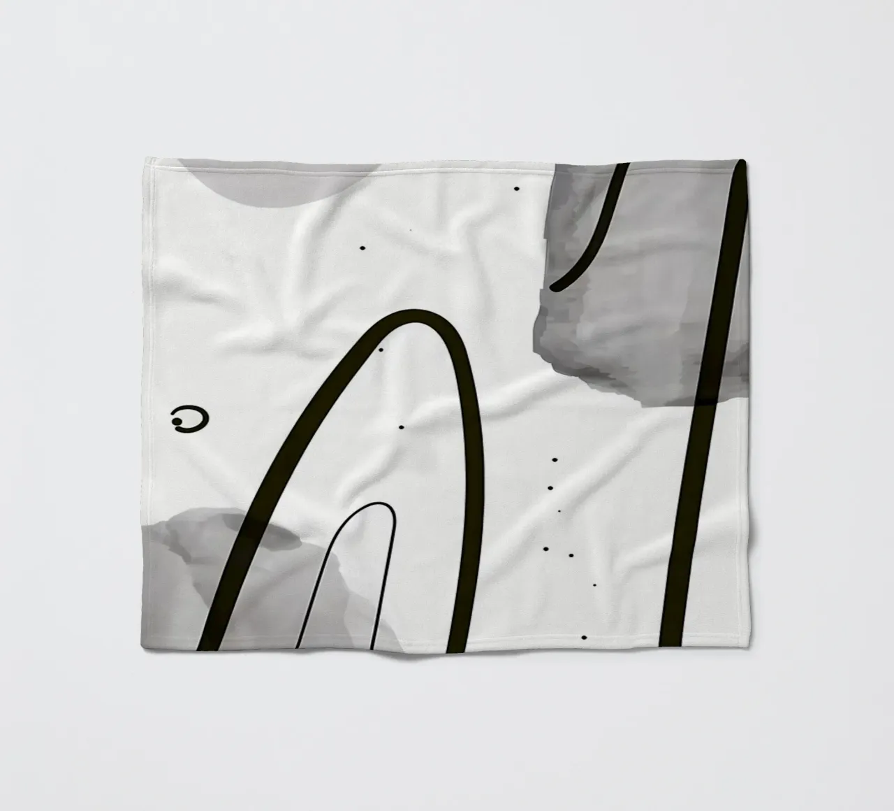 Acquerello astratto 022 coperta in pile da Aiden Garcia