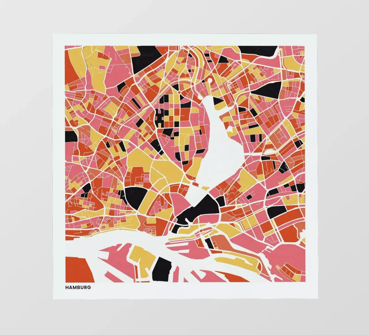 Hamburg II telo in pvc da The Cartography Collection