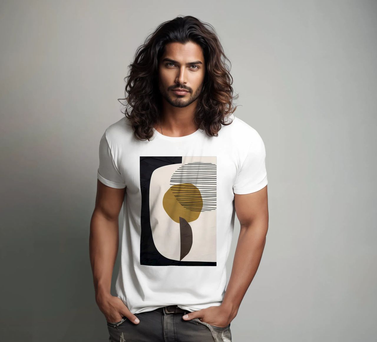 ASTRATTO ORGANICO 213C t-shirt da Aiden Garcia
