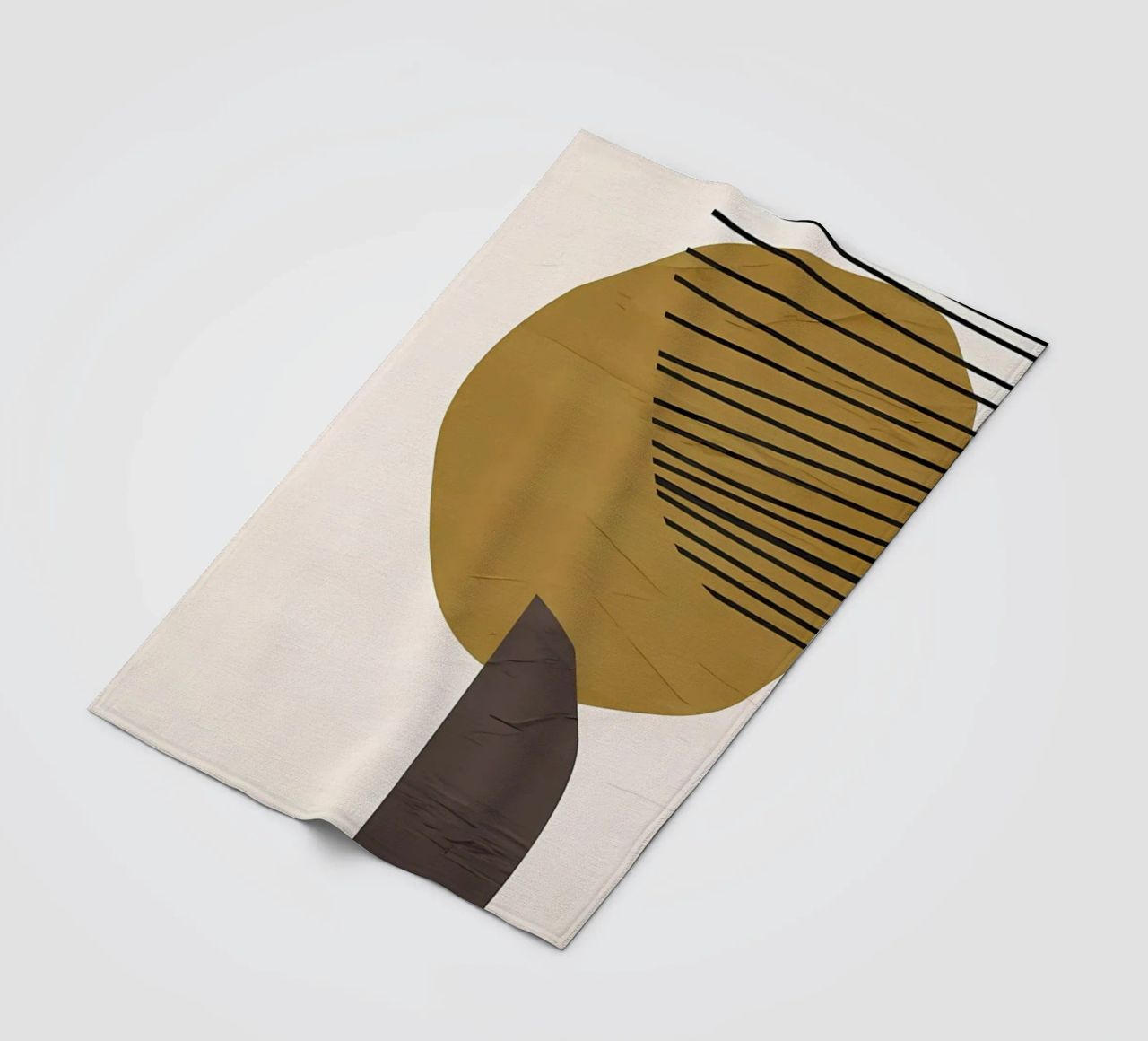 ASTRATTO ORGANICO 213C coperta in pile da Aiden Garcia