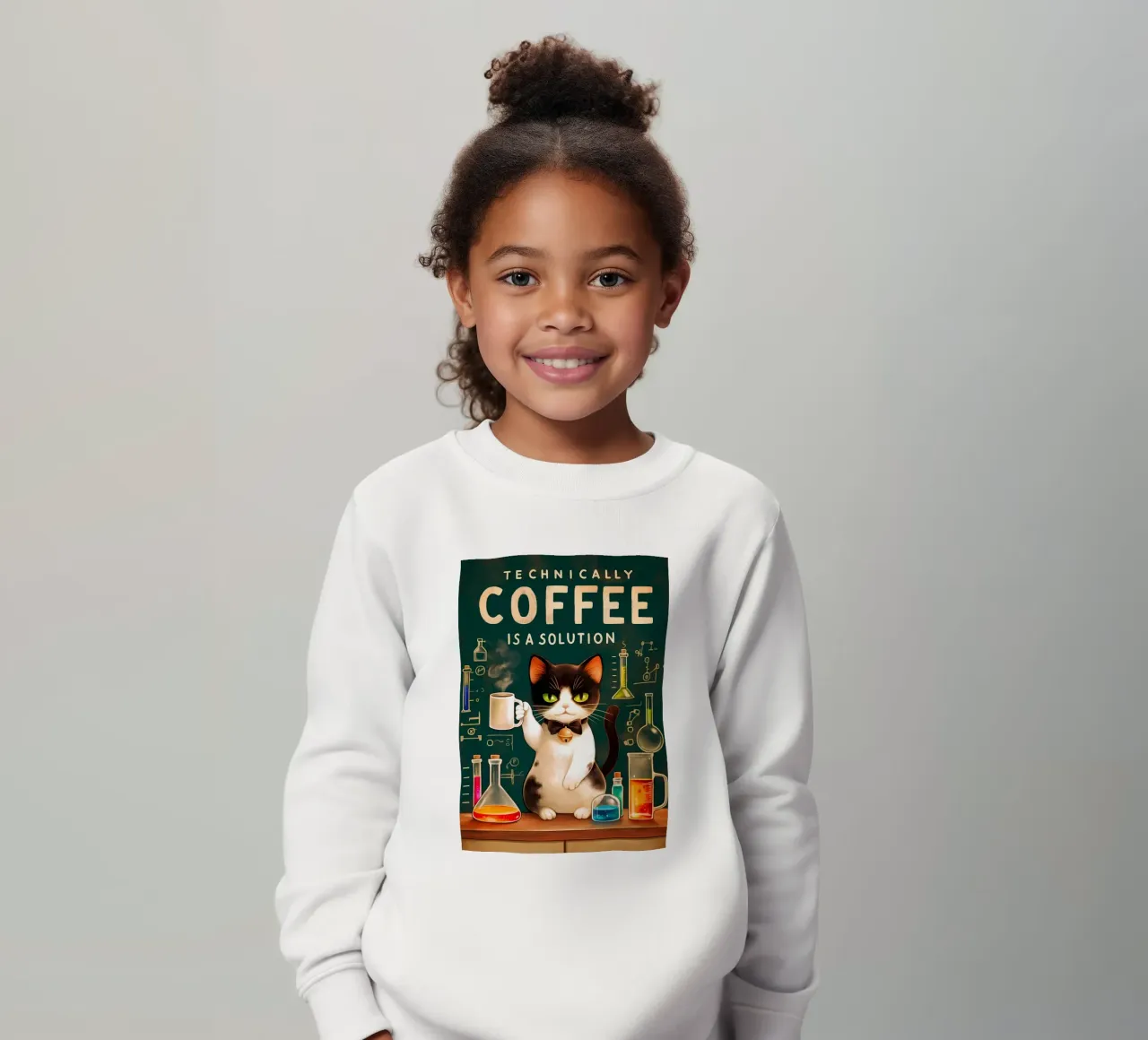 Il caffè è una soluzione felpa bambino da Bartosz Powalka