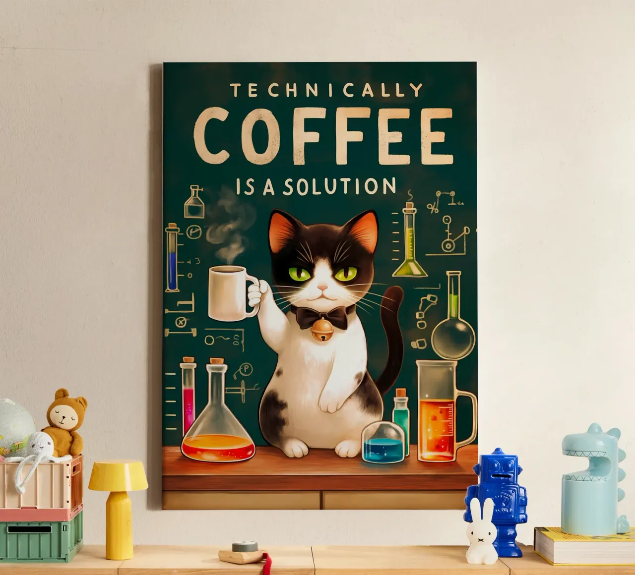 Coffee is a Solution canvas by Bartosz Powalka
