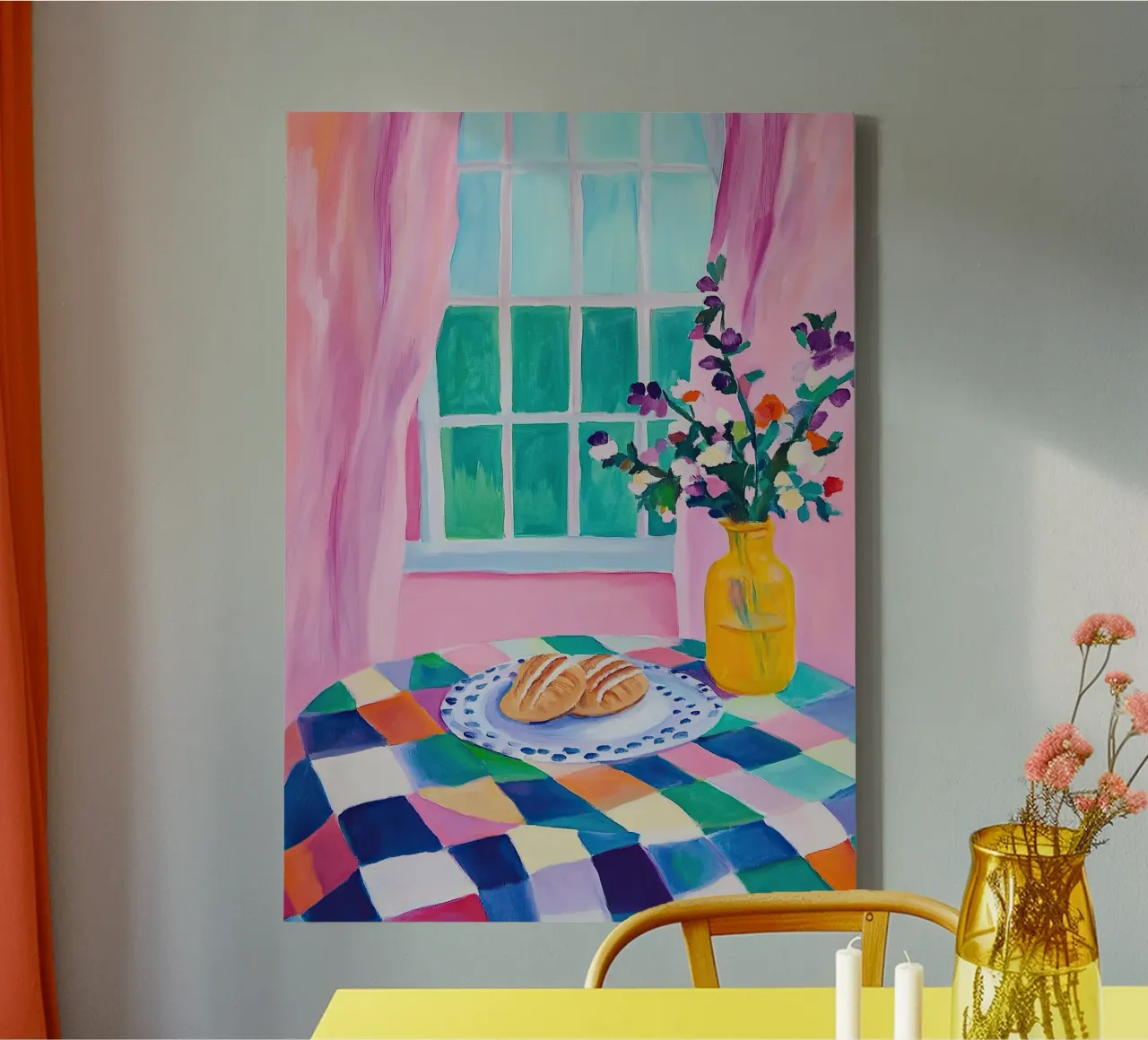Simplicity and elegance canvas with Floater frame by Nikis Art Studio