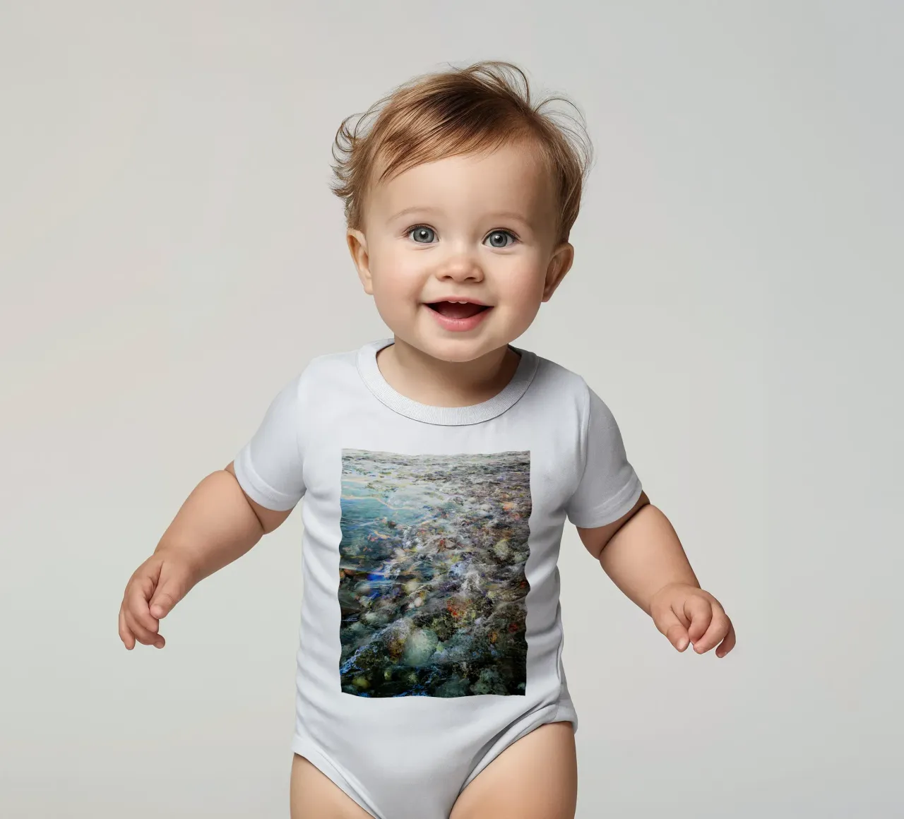 Dreams are like Water body neonato maniche corte da Angelo Cerantola