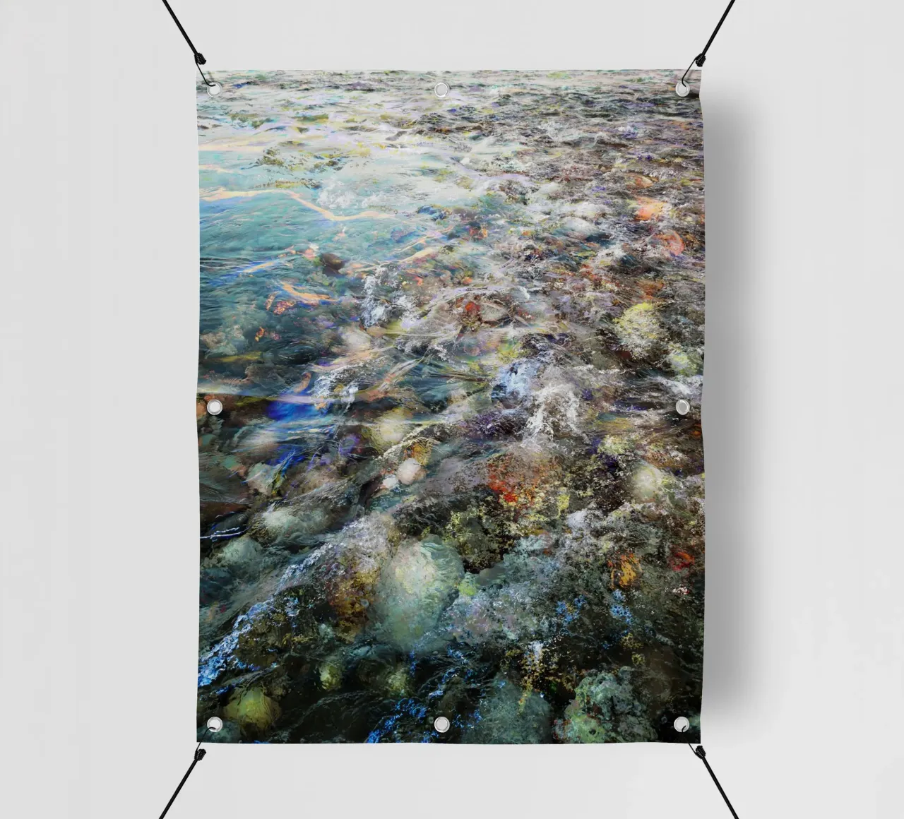 Dreams are like Water telo in pvc da Angelo Cerantola