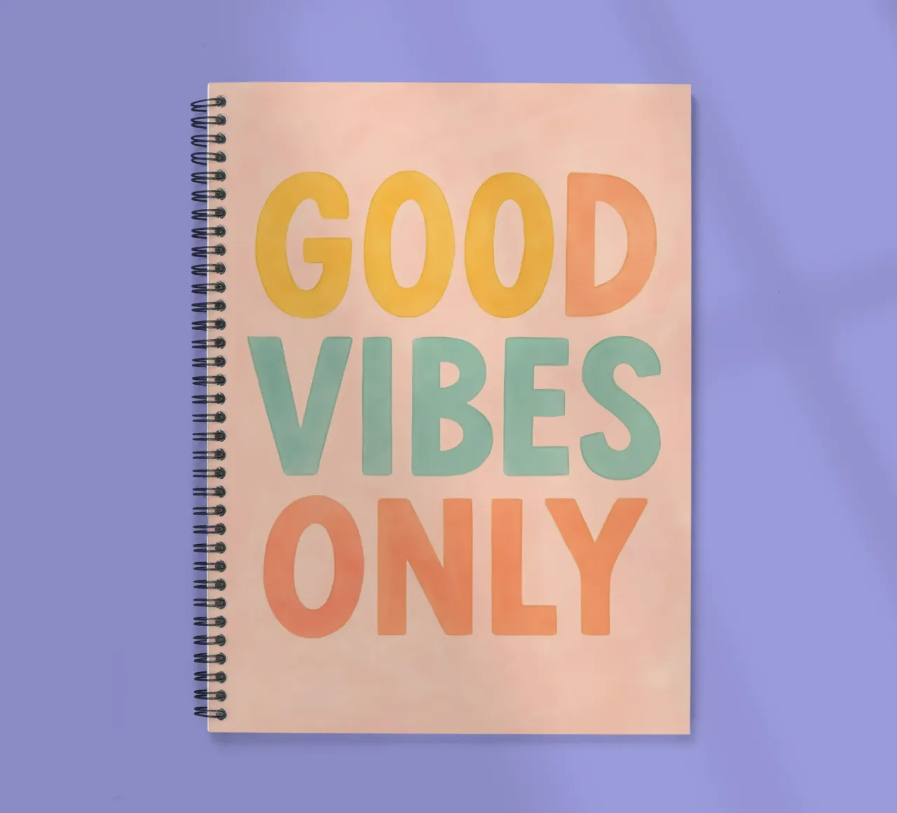 Good Vibes Only spiral notebook by Grande Bellezza