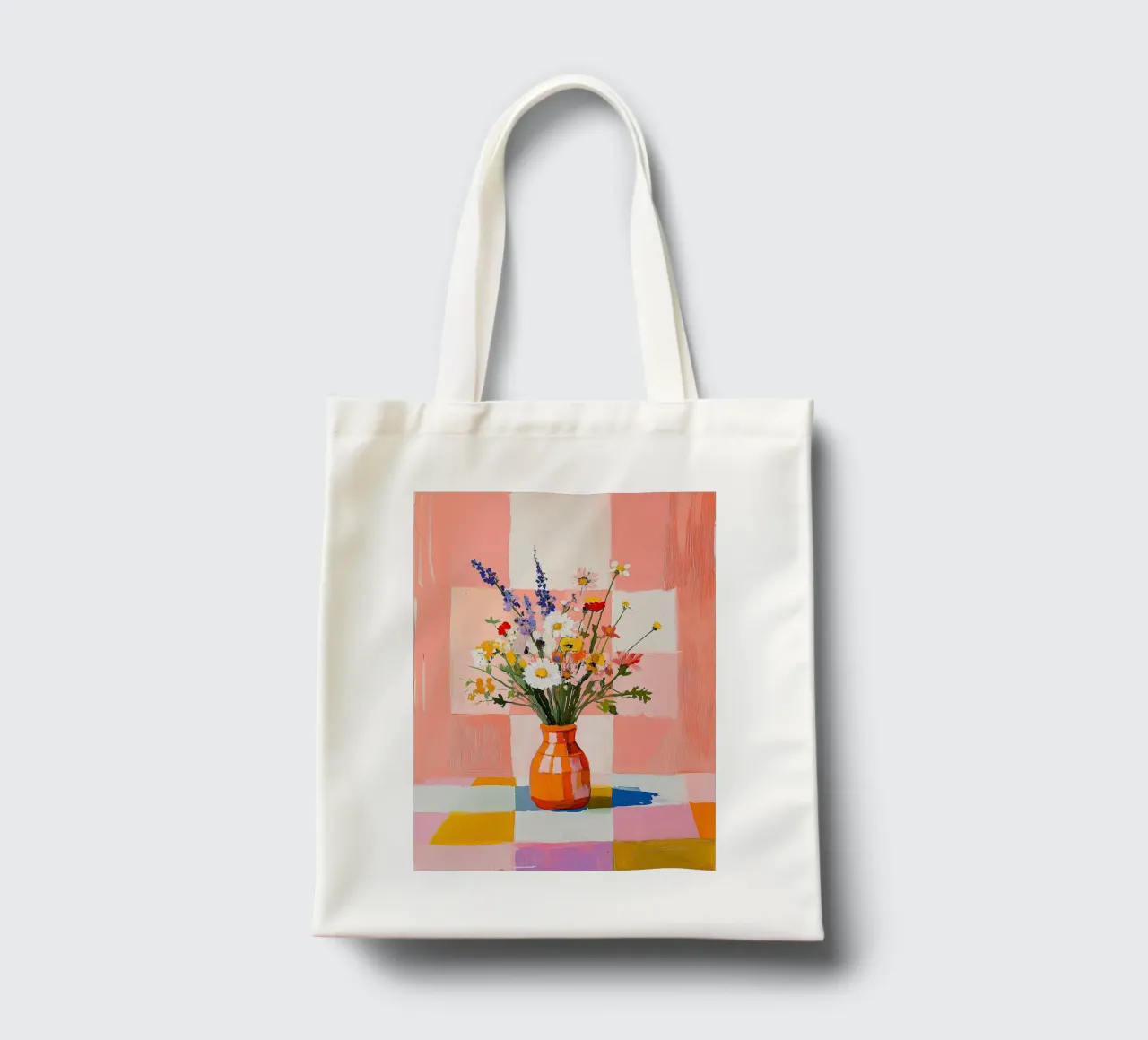 Semplicità fiorente borsa in juta da Nikis Art Studio