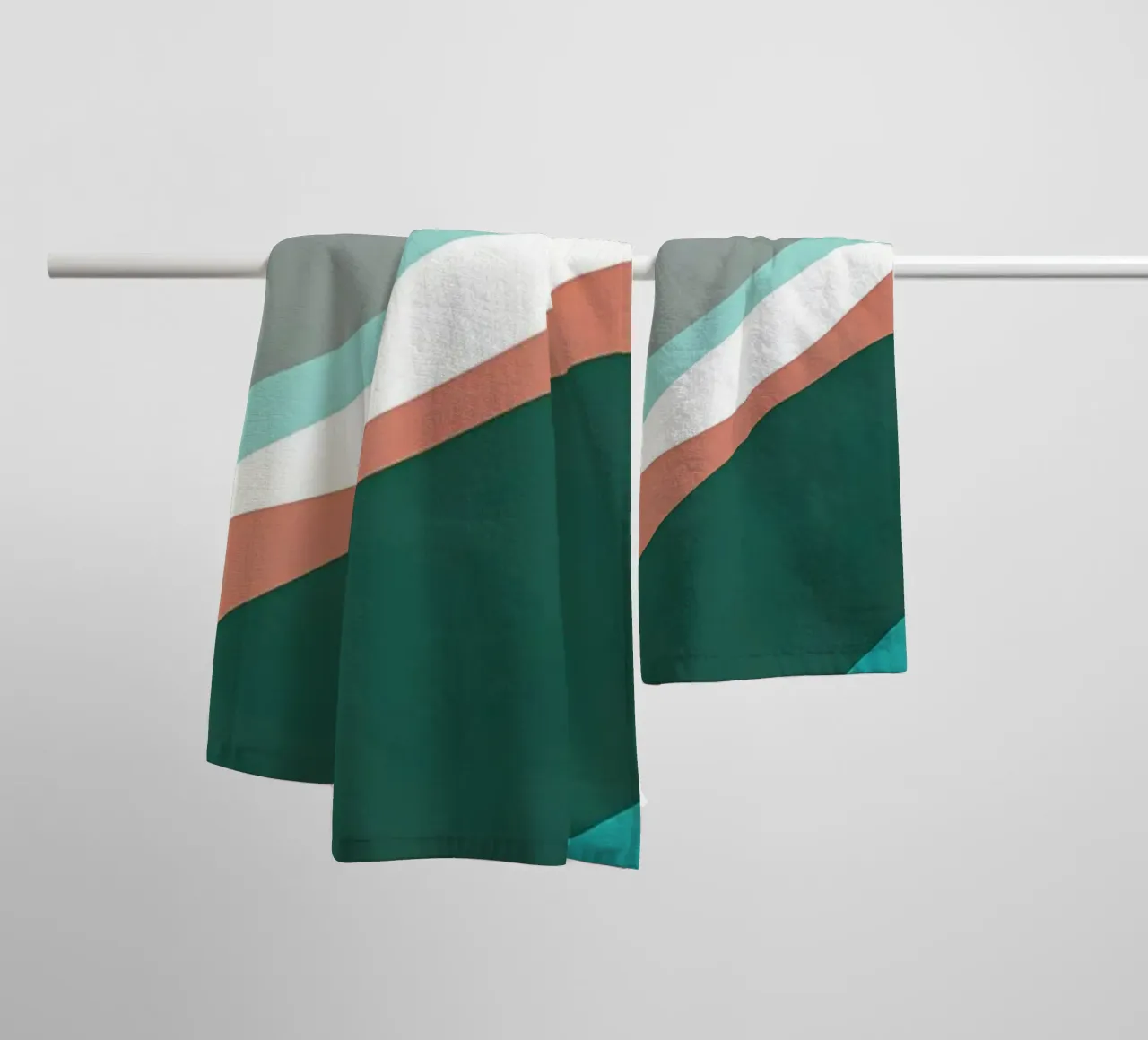 ASTRATTO ORGANICO 135B2 asciugamano da bagno da Aiden Garcia