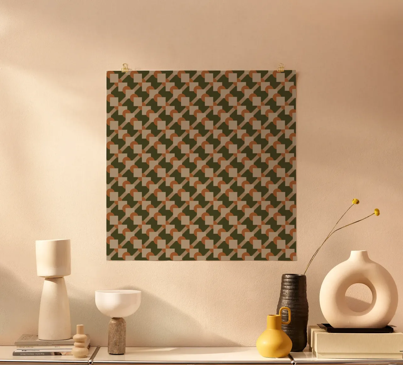Geometrical pattern poster by Little Dean