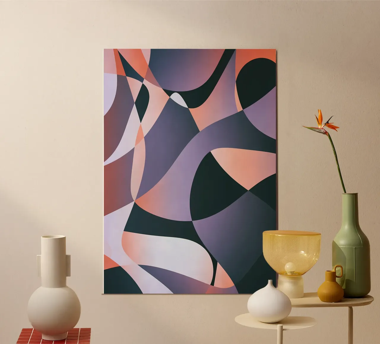 Animale poster con telaio in legno da Aiden Garcia