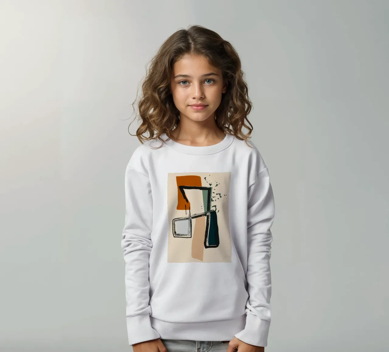 Abstract shapes felpa bambino da LisaArtes