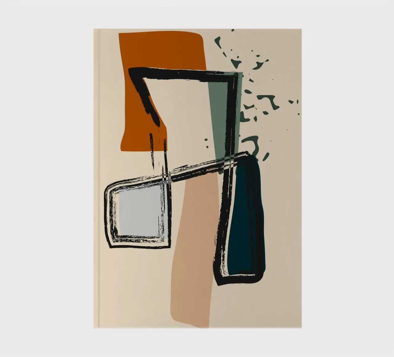 Abstract shapes notebook by LisaArtes