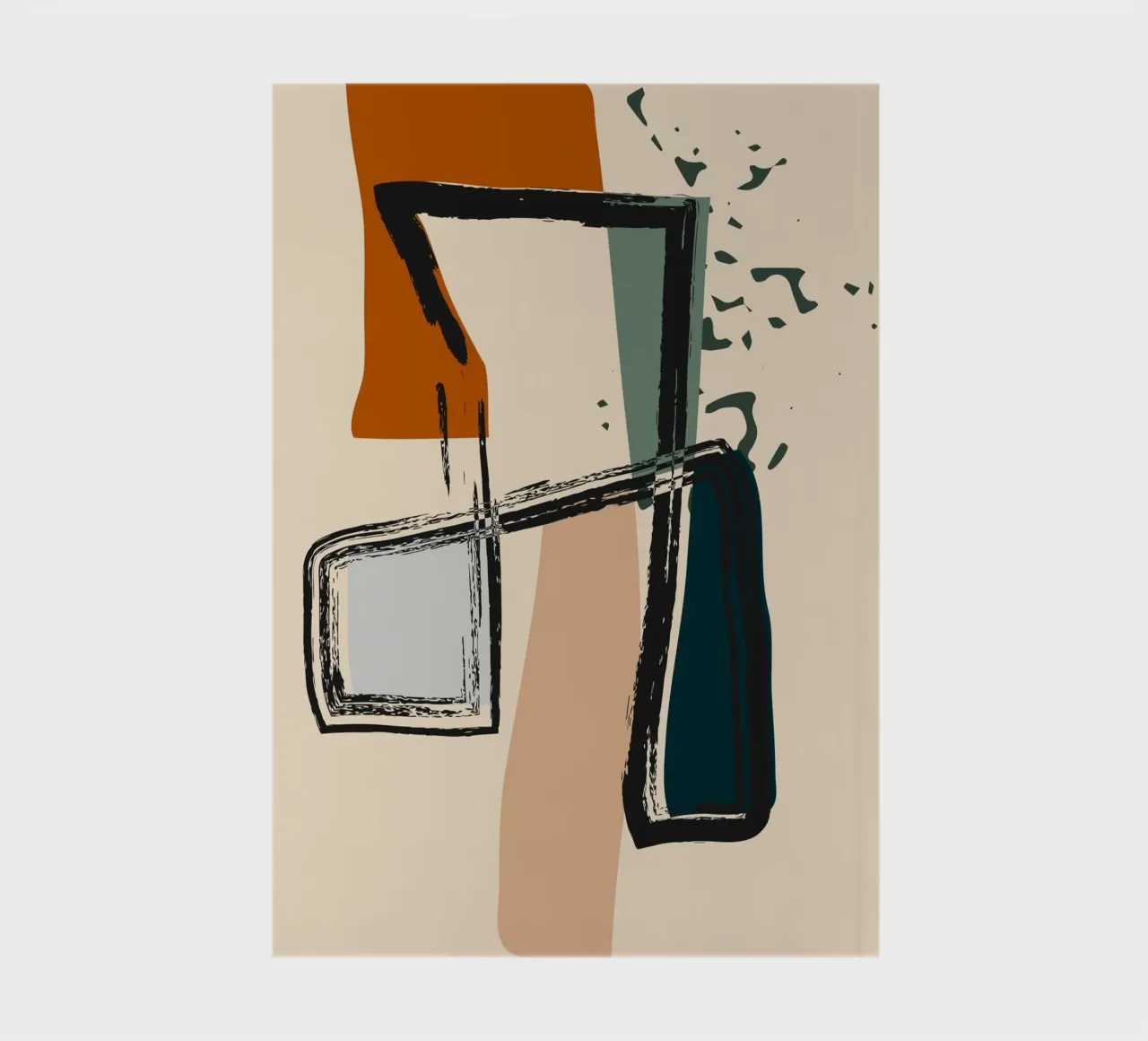 Abstract shapes notebook by LisaArtes