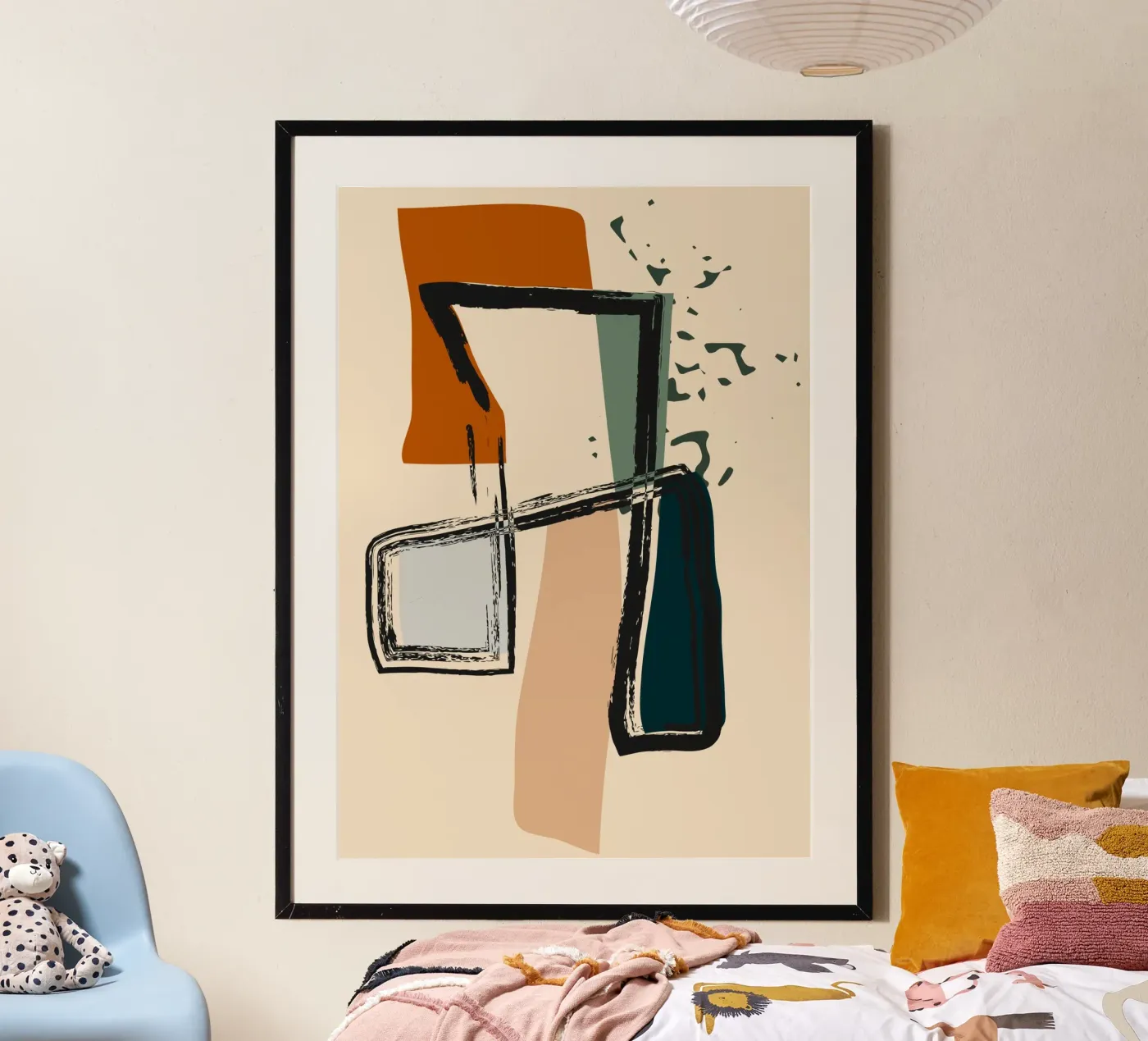 Abstract shapes poster by LisaArtes