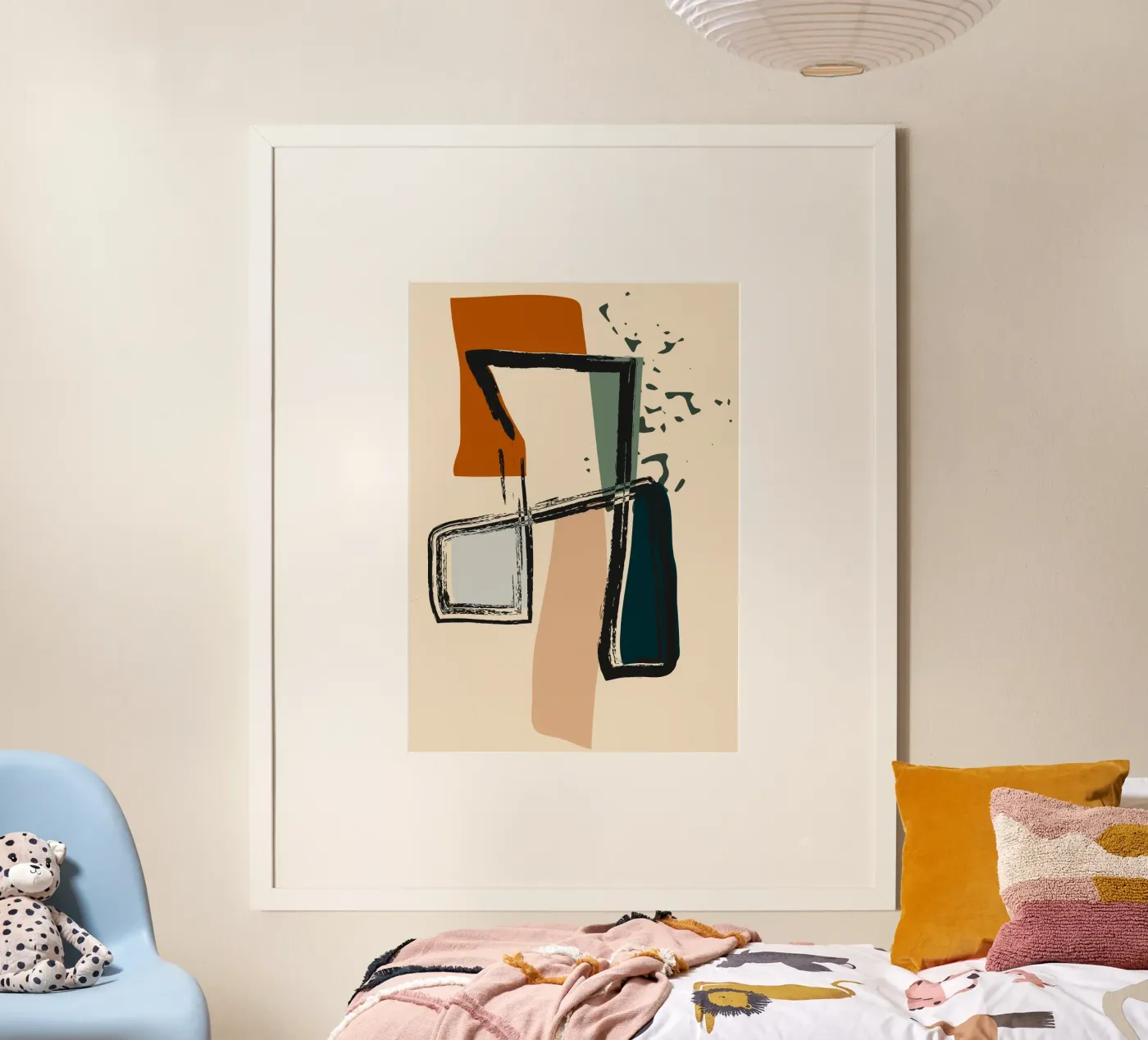 Abstract shapes poster by LisaArtes