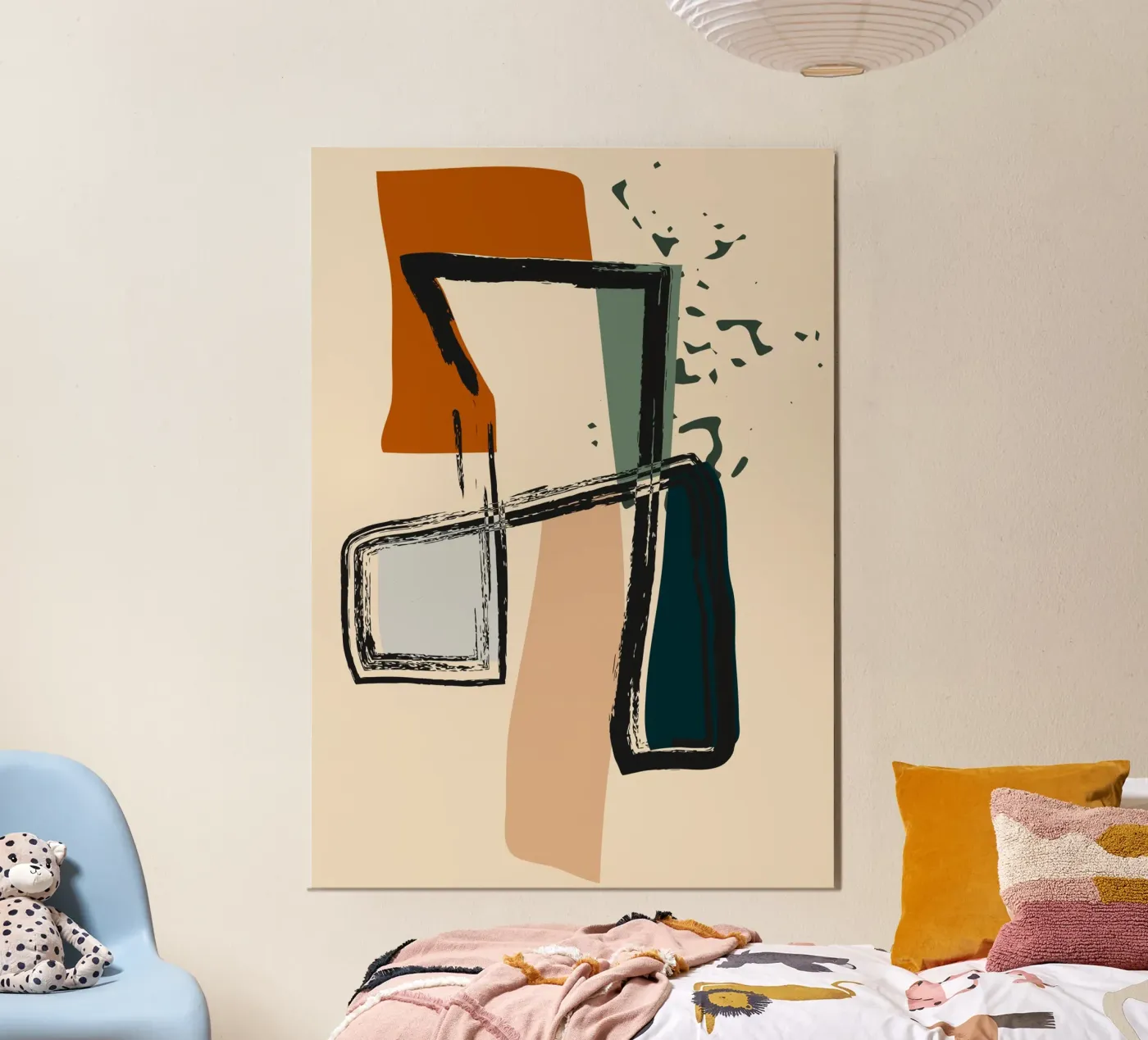 Abstract shapes poster by LisaArtes