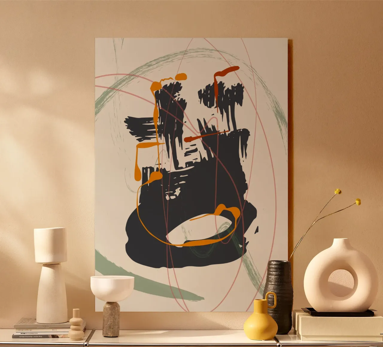 Black brush strokes Forex-Platte von edsonramosart