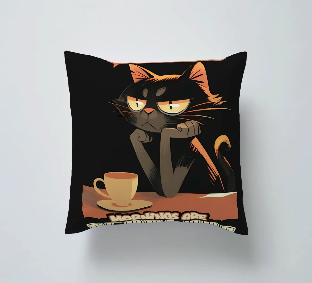 Mattina senza caffè gatto cuscino da Bartosz Powalka