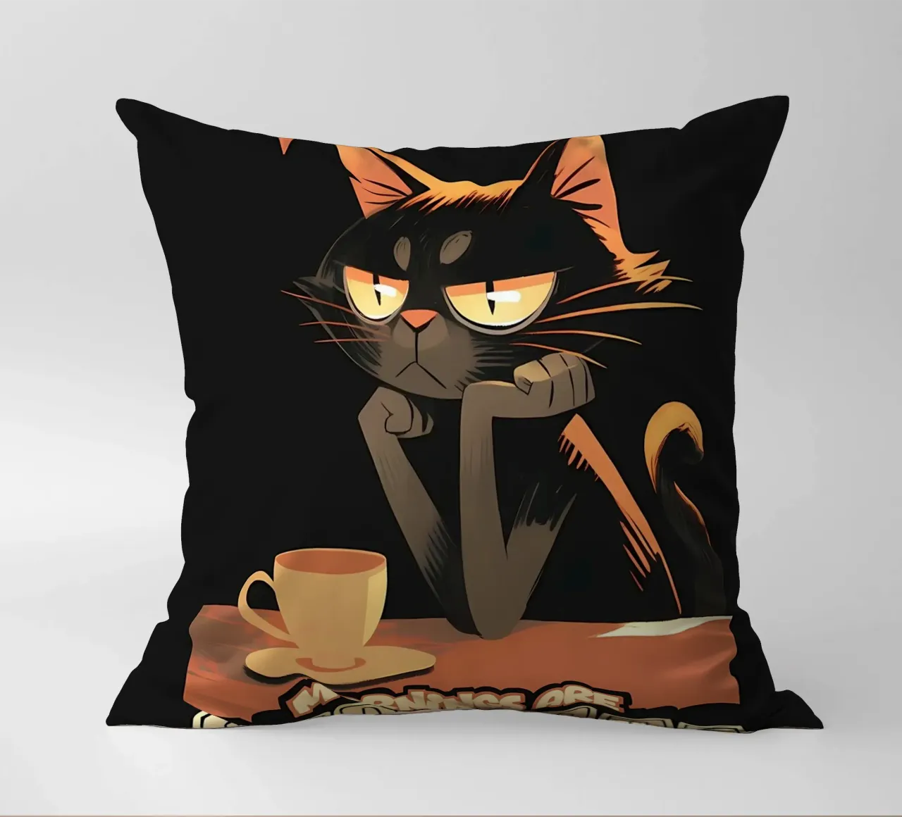 Mattina senza caffè gatto cuscino da Bartosz Powalka