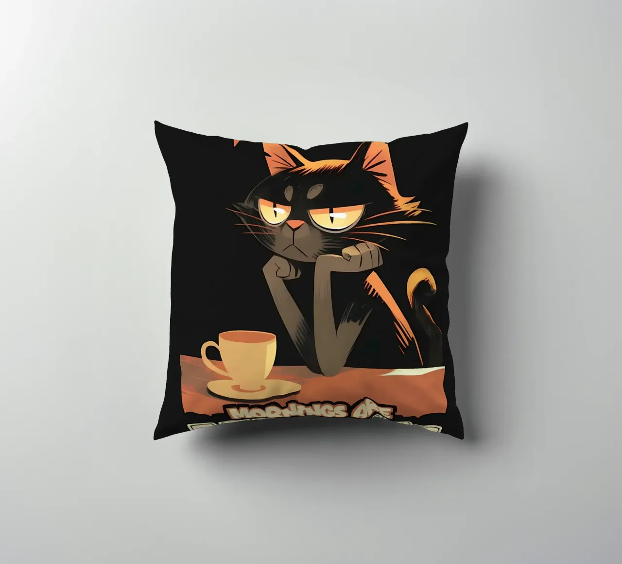 Mattina senza caffè gatto cuscino da Bartosz Powalka