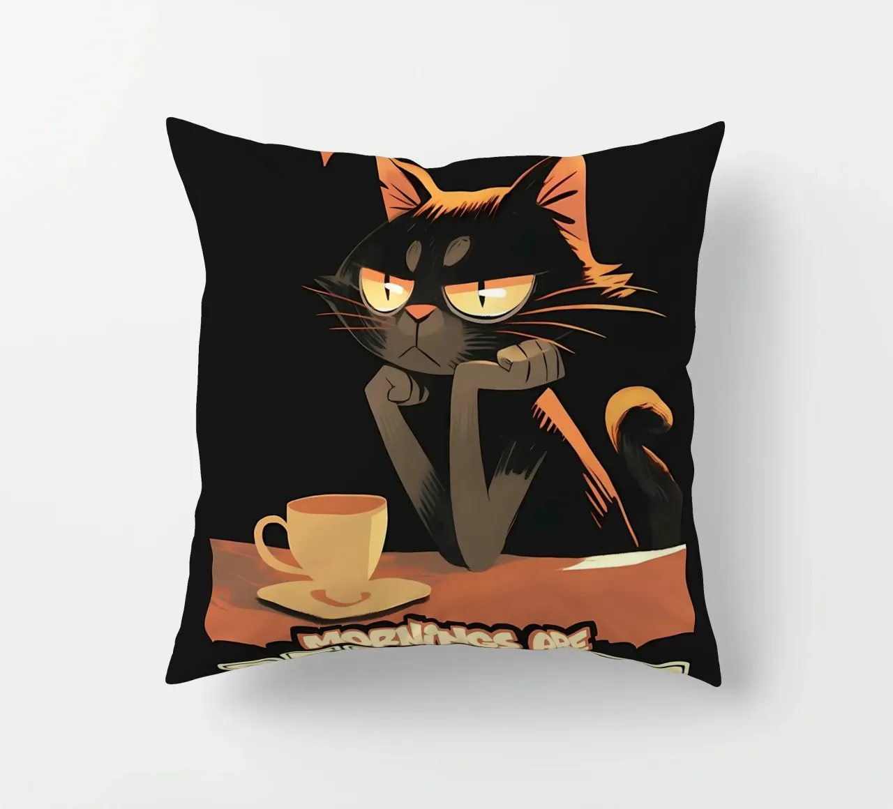 Mattina senza caffè gatto cuscino da Bartosz Powalka