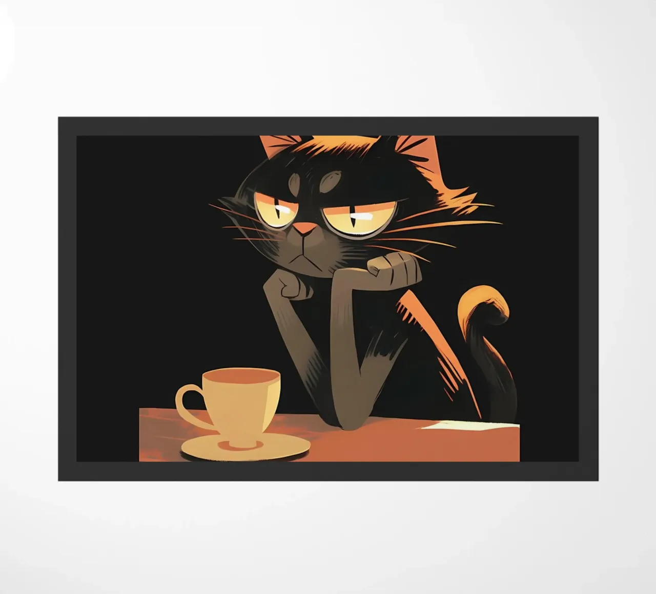 Mattina senza caffè gatto zerbino da Bartosz Powalka