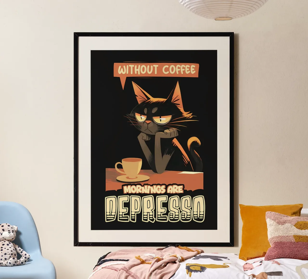 Mattina senza caffè gatto carta hahnemühle da Bartosz Powalka