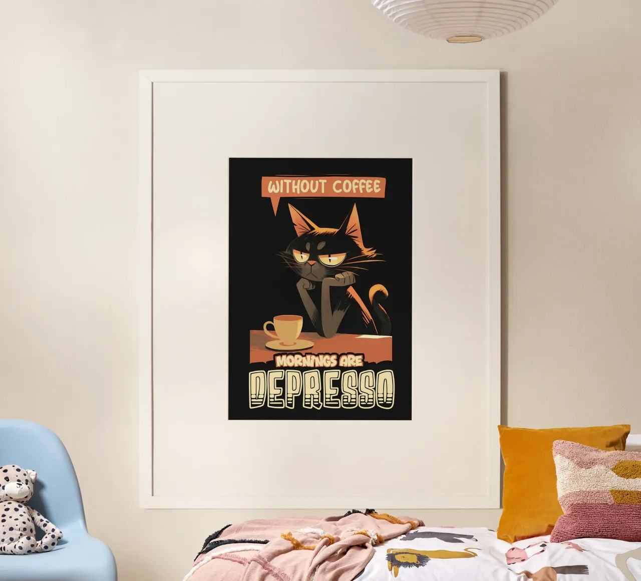 Mattina senza caffè gatto carta hahnemühle da Bartosz Powalka
