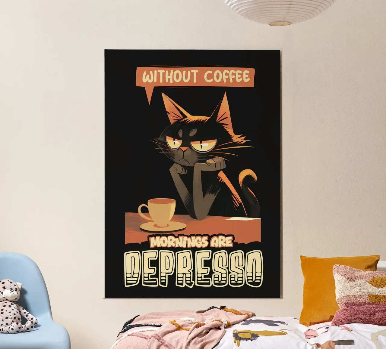 Mattina senza caffè gatto carta hahnemühle da Bartosz Powalka