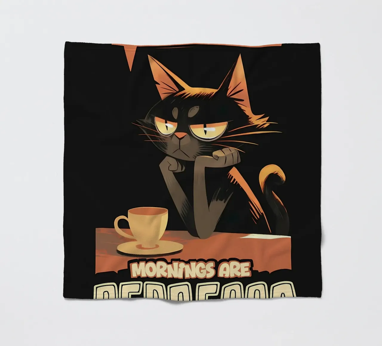 Mattina senza caffè gatto coperta in pile da Bartosz Powalka