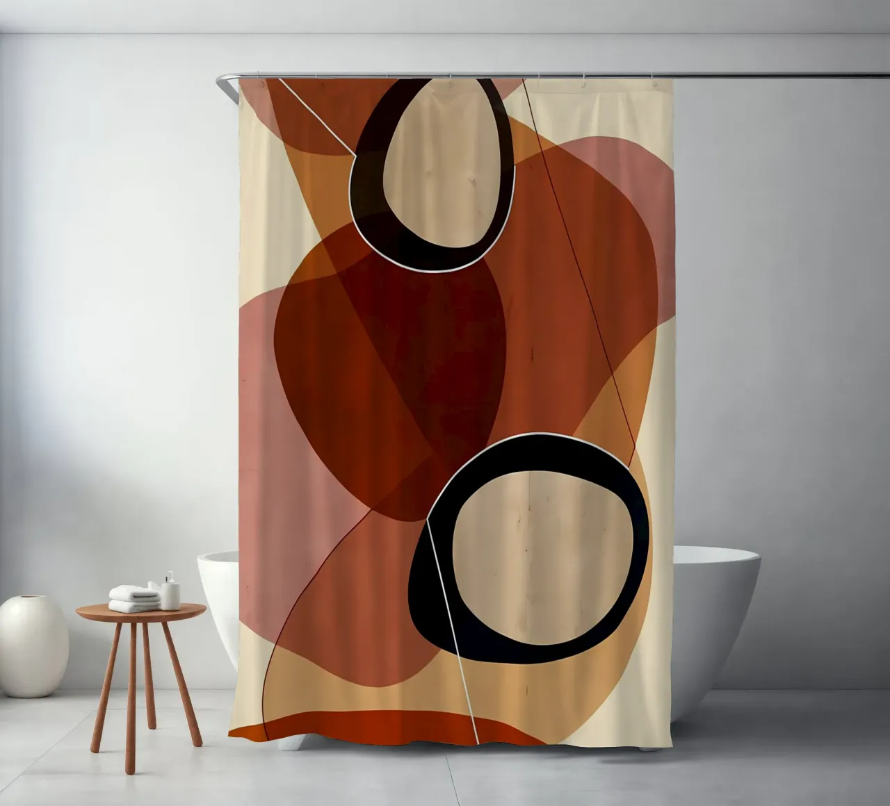 Minimal Art 83 Duschvorhang von Aiden Garcia