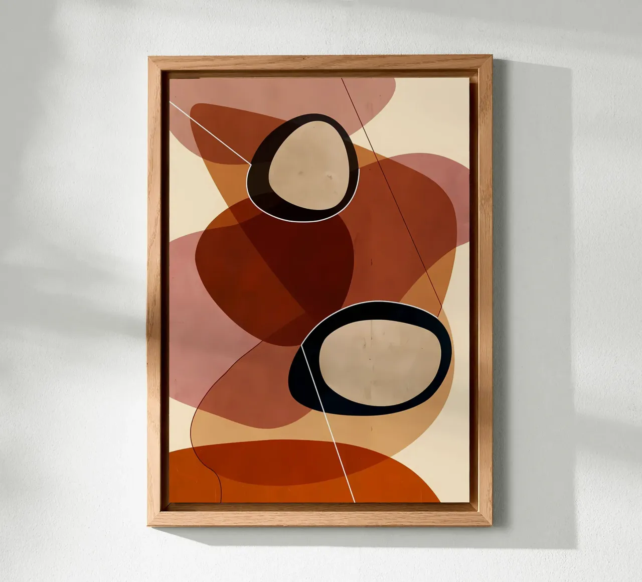 Minimalistische Kunst 83 aluminium-dibond van Aiden Garcia