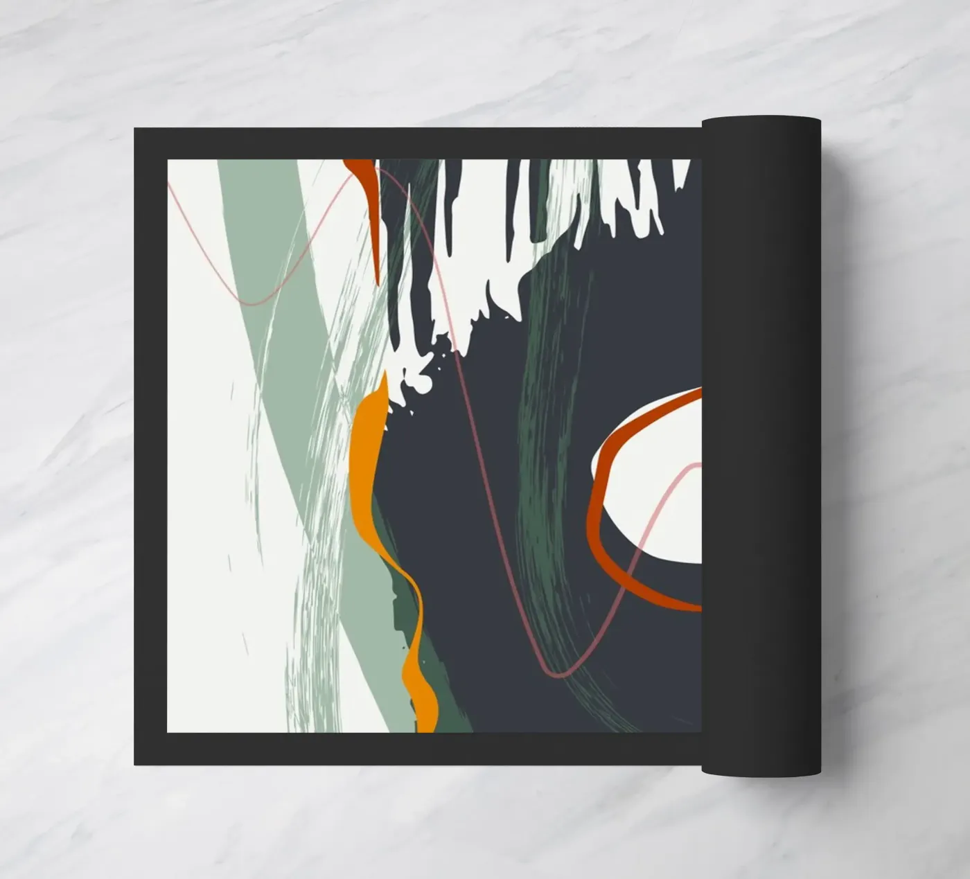 Bold brushstrokes doormat by edsonramosart