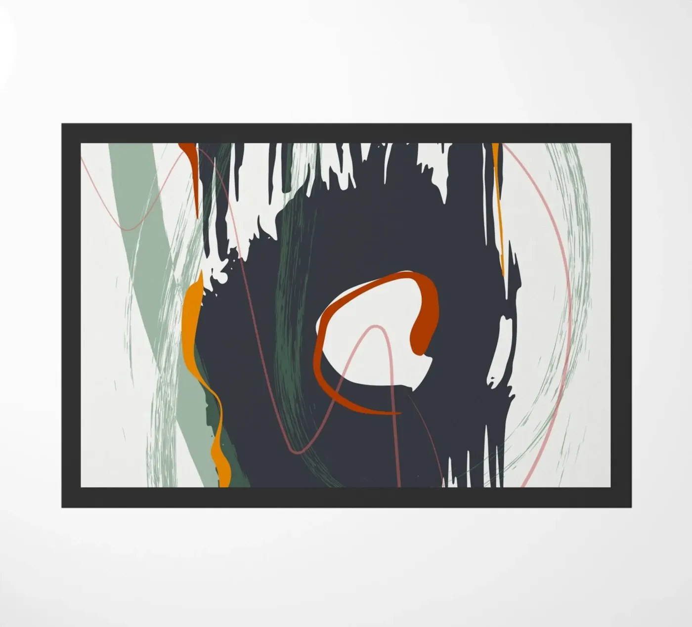 Bold brushstrokes doormat by edsonramosart