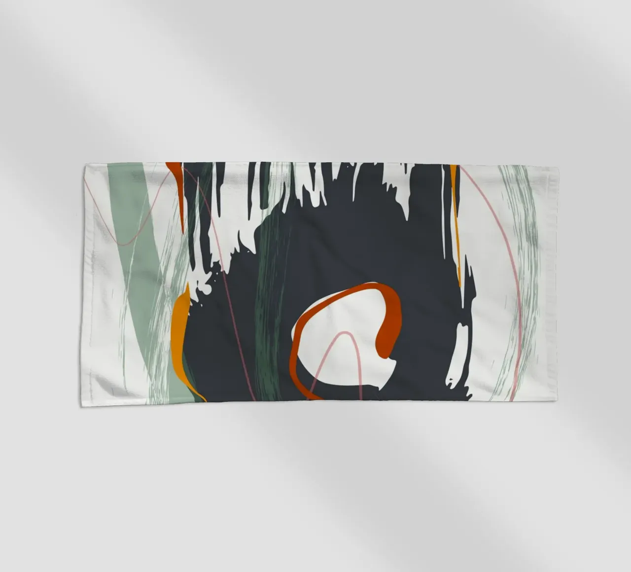 Bold brushstrokes beach towel by edsonramosart