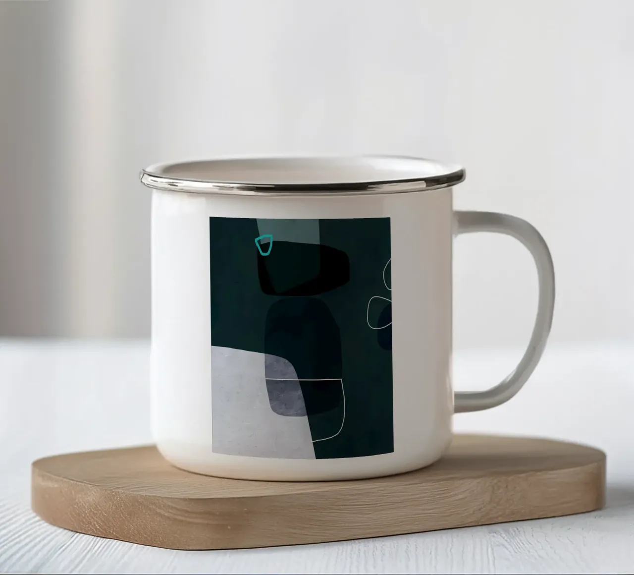 Arte minimale 131 tazza in smalto da Aiden Garcia