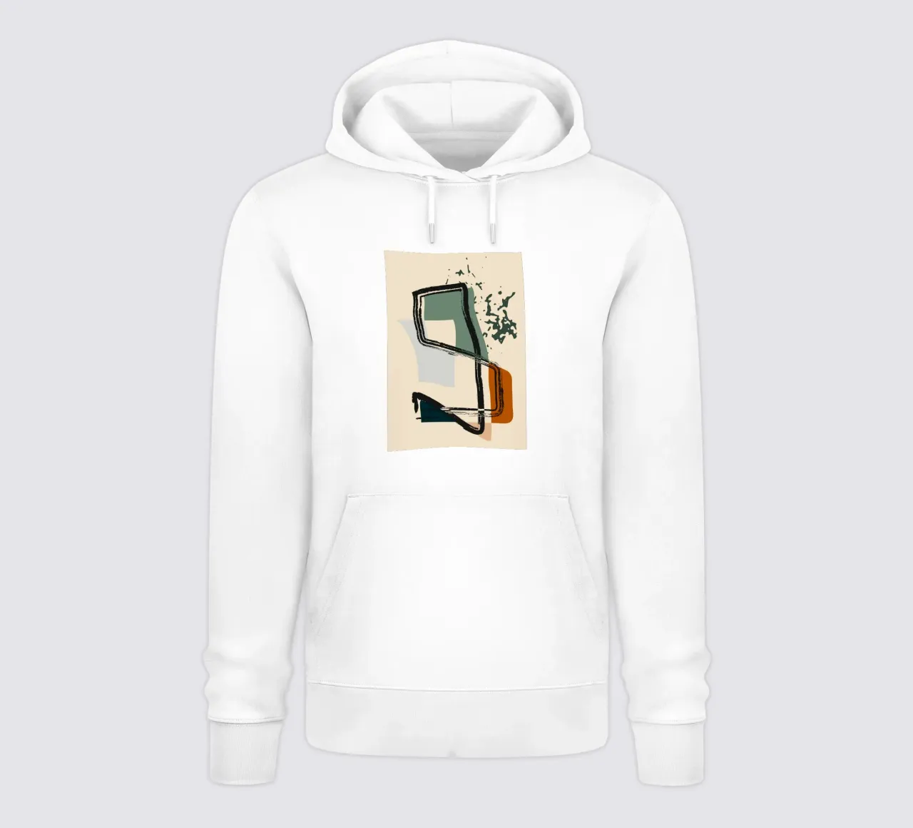 Abstract overlaid felpa con cappuccio da LisaArtes