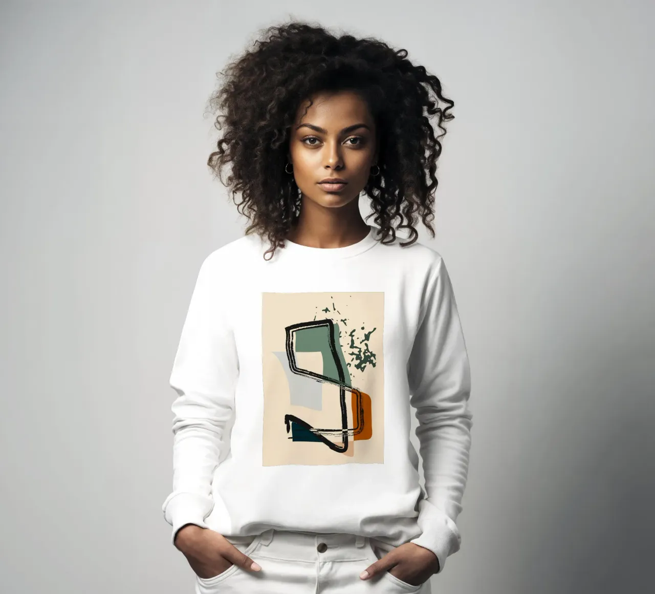 Abstract overlaid sudadera de LisaArtes