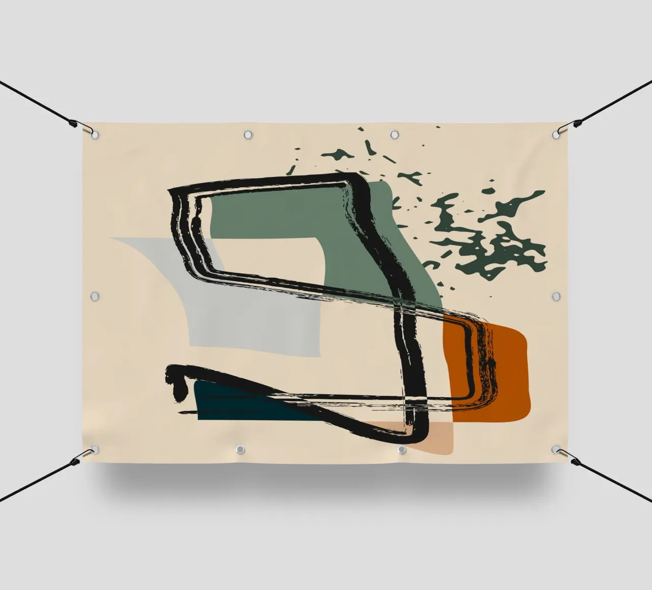 Abstract overlaid telo in pvc da LisaArtes